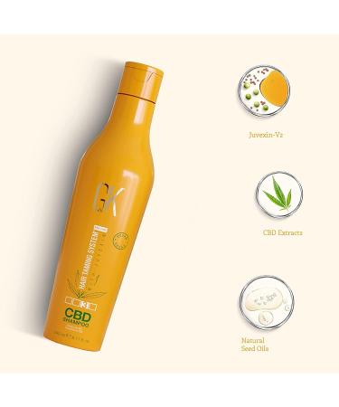 GK HAIR Global Keratin Hemp Shampoo (8.11 fl oz/240 ml) Hydrates Strengthens Colors Damaged Hair Provides Conditioning and Shine Enriched with Sulfate-Free Vegan - Buy Online on GoSupps.com