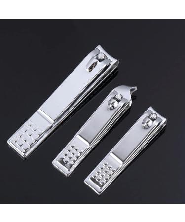 HCHGJKN Nail Clippers Manicure Kits Stainless Steel Beauty And Health Nail Cutter Pedicure Tools Nail Clippers Finger Toe Nail Nipper(M) - Buy Online on GoSupps.com