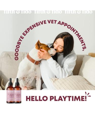 Dog Adrenal Support - Herbal Kidney & Cushings Treatment - 2 Fl Ounces - Buy Online on GoSupps.com