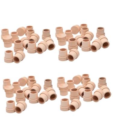 Minkissy 80 STK MOXA fire extinguisher Relief Dreaming Moxa roller extinguisher made of wood wood mopy bushed part Fire extinguisher for Moxa-Roller Moxibusche Massager Main Accessories Scrollrad