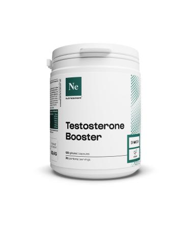Nutrielement - Testosterone Booster - 120 Capsules - Tribulus Terrestris Maca Ashwagandha and Zinc - Men's Testosterone Dietary Supplement - Libido Energy and Endurance