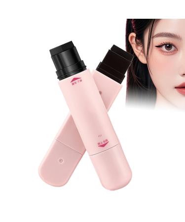 Eyeliner Stamp Long Lasting Smudge Resistant Cosmetics Women Winged Eye Makeup Stamp Pen For Women Girls Beginners Daily Travel Dating Business Party Work Commuting Black