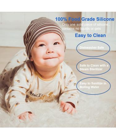 Baby Giraffe Silicone Teether - Soothing Teething Toy for Infants and Toddlers | Baby Welcome Gift (Blue) - Buy Online on GoSupps.com