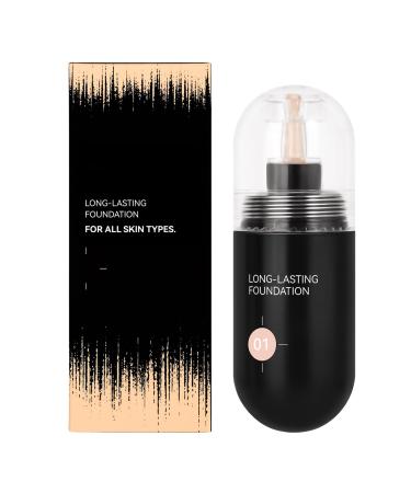 Full Coverage Foundation Matte Foundation 30ml | Moisturizing Anti-Shine Makeup Base for Skin Types