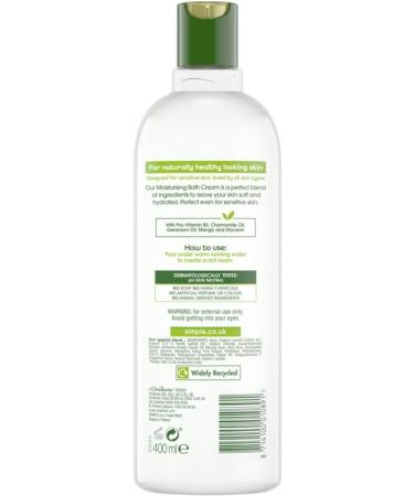 Simple Kind to Skin Moisturising Bath Cream with Natural Camomile Oil .400ml - Buy Online on GoSupps.com