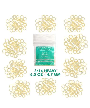 Orthodontic Intraoral Elastics - 1000pcs Heavy 3/16" Surgical Latex - Made in USA - Orthodentalusa Corp - Buy Online on GoSupps.com