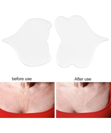 Chest Wrinkle Pads Silicone Chest Wrinkle Patches Sleeping Reusable Firming Beauty T Shaped Silicone Chest Pads for Neck and Shoulder Moisturizing - Buy Online on GoSupps.com
