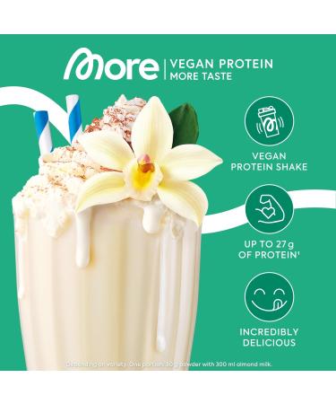 Buy MORE NUTRITION Total Vegan Protein 600g - Vanilla Flavor | Best Plant-Based Protein Supplement for International Shipping - Buy Online on GoSupps.com