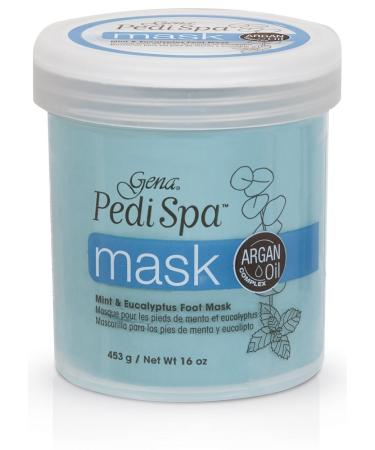 Gena Pedi Spa Mask with Argan Oil, Mint & Eucalyptus Foot Mask, 16 oz