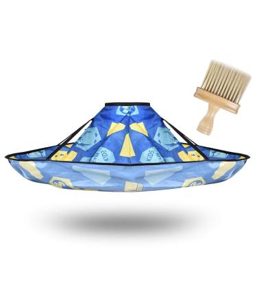 Haircut Capes Umbrella for Kids Foldable Barber Cape Professional Haircut Cloak Waterproof Kids Hair Dressing Apron with Closure for Salon Haircut Cape Barber Accessories