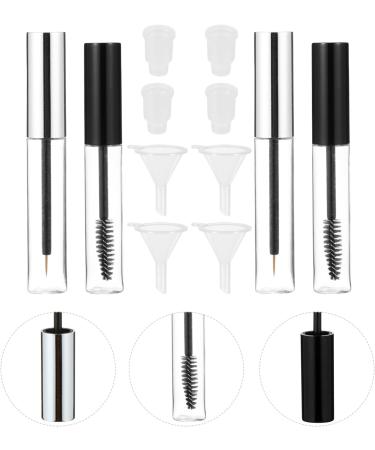 KALLORY 6 Sets Mascara Tube Clear Eyelash Mascara Eyelash Wand Tube Mascara Wand Sample Self Made Travel 10.5X1.5CMx3pcs Assorted Colorx3pcs - Buy Online on GoSupps.com