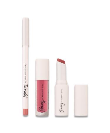 Sassy by Savannah Chrisley Signature Lip Kit - Lip Color, Gloss & Liner Set for Defined & Shimmering Lips - Darling Shade - 3 pc - Buy Online on GoSupps.com