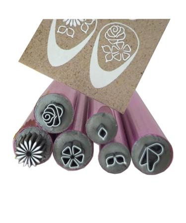 6pcs Nail Stamp Pen DIY Nail Art Tools Nail Art Stamp Pen Set Stamp Nail Art Tool with 6 Different Patterns Nail Stamp Pen DIY Nail Art Tools for Girls and Women