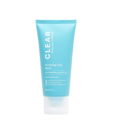 Paula's Choice - CLEAR Purifying Clay Face Mask with Oil Absorbing Bentonite, Kaolin & Salicylic Acid, Minimizes Large Pores & Redness, for Oily & Acne-Prone Skin, 3 Ounces