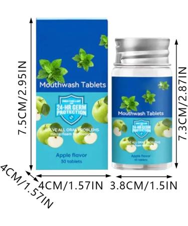 Mouth Flushing Tablets for Bad Breath & Tooth Stain Cleaning | Oral Care & Freshness - CNQ614 (1 Pack) - Buy Online on GoSupps.com