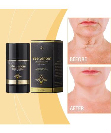  JIAOY Set of 4 Bee Venom Neck Firming Pencils - Firms and Lifts Sagging Skin - Bee Venom Wrinkle Elimination Cream - Anti-Aging Moisturizing Cream - Hydrating Lifting - Buy Online on GoSupps.com
