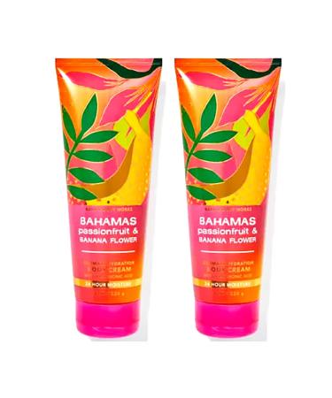 Bath & Body Works Bahamas Passionfruit & Banana Flower Ultimate Hydration Body Cream For Women 8 Fl Oz 2- Pack (Bahamas Passionfruit & Banana Flower) 16.0 Ounce - Buy Online on GoSupps.com
