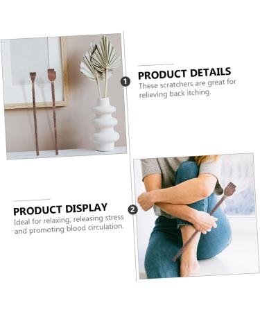 TOVINANNA 9-Piece Sustainable Wood Back Scratching & Massage Tool Set - Relieve Itching with Elegant Wenge Design - Buy Online on GoSupps.com