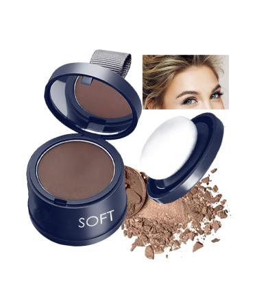 Instantly Hairline Shadow Dark Brown Hairline Powder Root Touch Up Hair Powder Quick Cover Grey Hair Root Concealer Eyebrows & Beard Line Waterproof&Sweatproof Hair Touch-Up for Women and Men