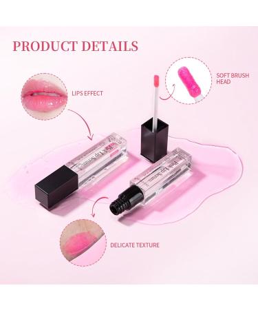 Color Changing Lip Gloss - Pink Magic Mood Lipstick | Hydrating Lip Glow Oil & Tint for Women & Girls | Non-Greasy Transparent Plumping Lip Serum - Buy Online on GoSupps.com