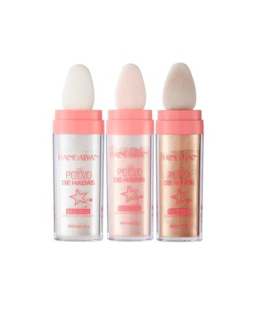 Khakho 3Pcs Face Blush Stick Eyeshadow Stick Highlighter Makeup Stick All-in-One Makeup Stick for Cheeks Lips Eyes and Contour (3 Colors)