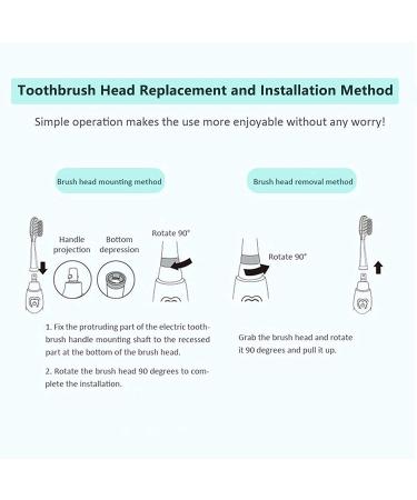 Seago Electric Toothbrush Plug-In Brushes - SG-G513 & SG-977 Series Soft Bristle 10x Plaque Removal 4-Pack for Ages 6 Months to 4 Years - Buy Online on GoSupps.com