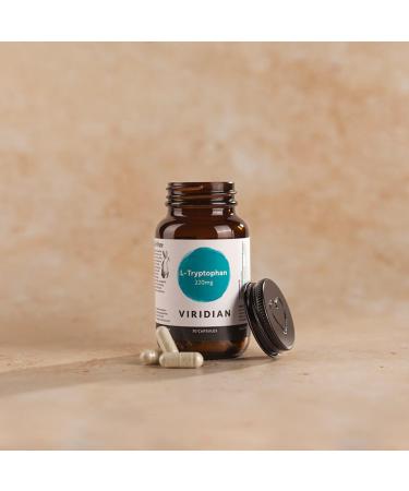 Viridian - L-Tryptophan 220mg - 90 Caps | Supports Mood & Sleep | Serotonin & Melatonin Precursor | Fast Absorbing Free-Form Amino Acid | Vegan & Kosher | Nutritionist Formulated - Buy Online on GoSupps.com