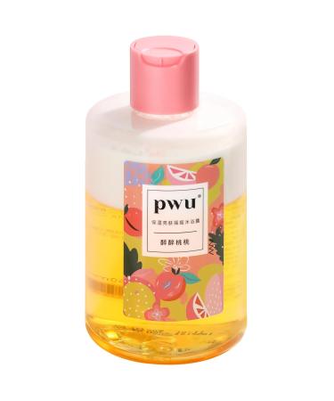 PWU Body Wash & Shower Gel Peach Scented Moisturize Body Wash Skin Deep Cleansing for Men & Women (11.8 Fl Oz)
