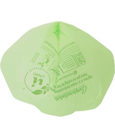 UNNI 4 Gallon Compostable Bags - 100 Count | Extra Thick 0.75 Mil | ASTM D6400 & BPI Certified | Small Compost Bin Compatible | San Francisco 4 Gallon - Buy Online on GoSupps.com