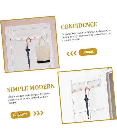 RORPOIR Door Hook Outdoor Towel Rack Towel Hanger Back Door Hanger Nordic Coat Hook Door Back Hook Nail 50X8cm White - Buy Online on GoSupps.com