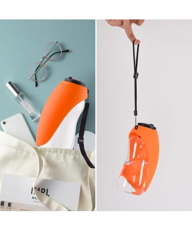 Large Dog Water Bottle - 24oz Portable Pet Water Bottle for Travel | Safe Spout Perfect for All Dog Breeds - Orange - Buy Online on GoSupps.com