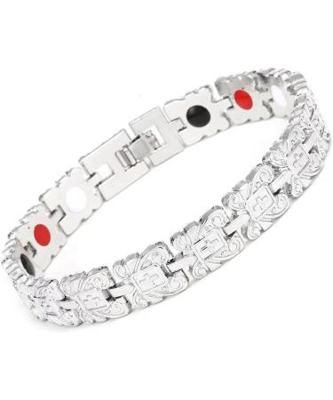 Moxeupon Lymph Magnet Wristband - Lymphatic Drainage Bracelet for Weight Loss | Silver Healthcare Gift for Women & Men - Buy Online on GoSupps.com