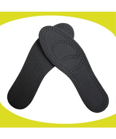 Black Leather Shoe Pads for Men and Women - 3 Pairs, Thin Inserts for Comfort and Odor Control, Non-slip Liners for Boots - Size Mens 6-6.5 / Womens 8-8.5 M US - Buy Online on GoSupps.com
