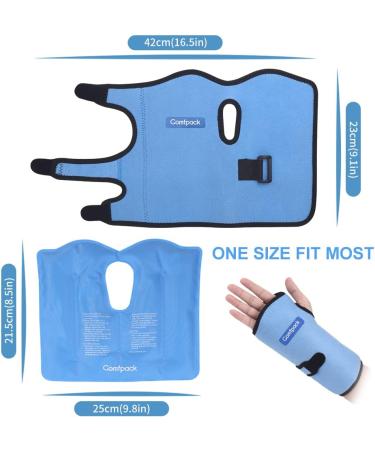 Comfpack Wrist Ice Pack - Reusable Hot Cold Therapy for Carpal Tunnel, Hand Surgery, Rheumatoid, Tendinitis - Pain Relief - Buy Online on GoSupps.com