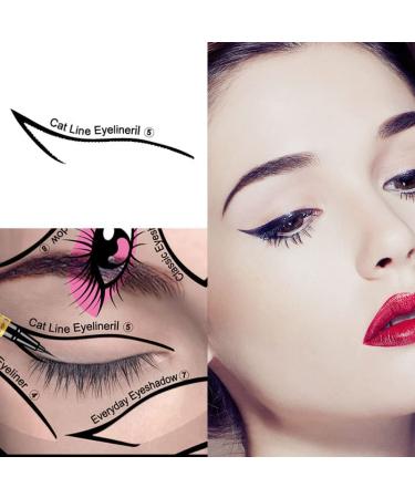 ASDGA Professional Eyeliner Stencil & Stamp Pad Set - Perfect Makeup Learning Tool for Beginners (2 Pcs) - Buy Online on GoSupps.com