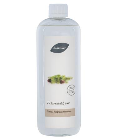Saunabedarf Schneider - Infusion concentrate spruce needle pure - woody-fresh sauna infusion - 1000ml content spruce needle pure 1000ml