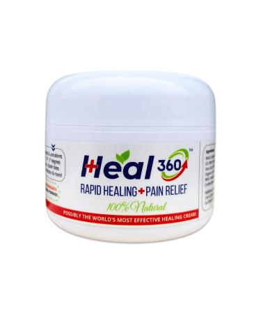 HEAL360 Natural Healing Ointment for Skin Relief Soothing Balm for Cuts and Burns (2 oz)