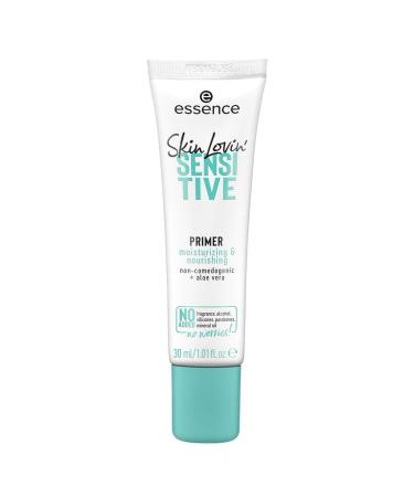 Essence Skin Lovin 'sensitive primer primer does not clog the pores with aloe vera without fragrance alcohol silicones parabens mineral oil white corresponds to our clean beauty standard (30ml)