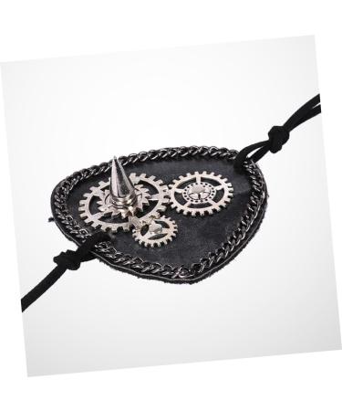 Beavorty prom props gear clock eye patch Decor Blindfold make up eye mask medium Black - Buy Online on GoSupps.com