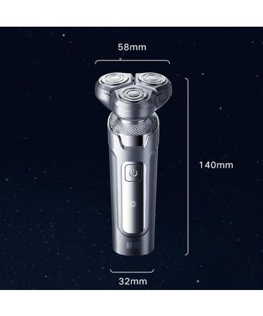 Buy IPX7 Waterproof Electric Razor for Men - 360 Floating Three Blade Shaver | Wet & Dry Shaving | Perfect Gifts for Him - Buy Online on GoSupps.com
