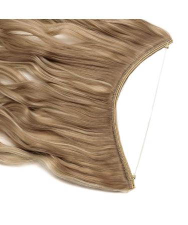 Silk-Co Honey Blonde Synthetic Hair Extensions - Adjustable Invisible Cord 50cm | Perfect for Women - Buy Online on GoSupps.com
