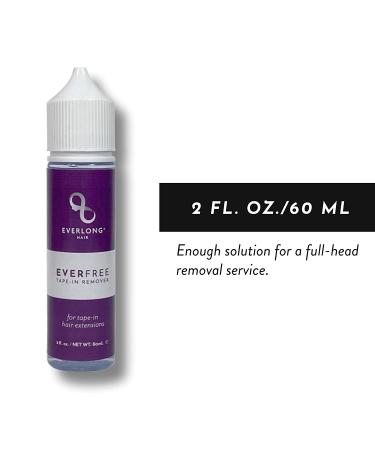 EverFree Tape-In Remover - Salon Quality Hair Extension Remover for Professionals - Oil-Free Alcohol-Based Formula - 2 oz Spill-Proof Bottle - Buy Online on GoSupps.com