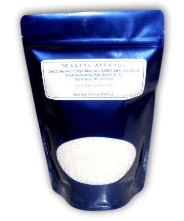SZ Cetyl Alcohol  16 oz. for DIY Cosmetics  Soaps  Candles or Any Craft Project.