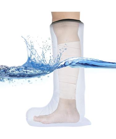Oewnvmd Waterproof Leg Cast Shower Cover for Adults - Foot & Lower Leg Wounds Protector - Buy Online on GoSupps.com