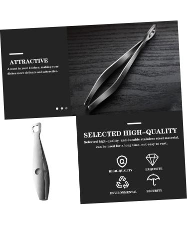 Healeved 1pc Stainless Steel Pig Hair Clip Manual Tweezer Hair Remover Cooking Tweezer Fish Bone Pincer Hair Tweezer Hair Removal Tool Kitchen Supply Precision Tweezer Food Tweezer - Buy Online on GoSupps.com