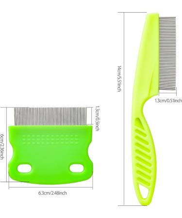 3 Pcs Flea Combs Stain Remover Pet Combs for Cat Fleas Lice Tear Fine Tooth Grooming Removal Tool - Buy Online on GoSupps.com