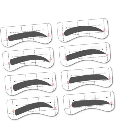 FRCOLOR 64 Pairs 8 brow stencils eye shadows molds eyebrow template female painting eyebrow - Buy Online on GoSupps.com