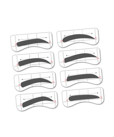 FOMIYES 32 Pairs 8 Eyeshadow Eye Shadows Kits Eyebrow Makeup Tools Suite Eyebrow Marks Eyebrow Trimming