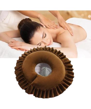 Face Cover Triple Functionality Comfortable Design Versatile Use Easy To Clean Polyester Fiber Material for Travel Home Portable Soft Face Down Pillowcase (Dark Dark Brown - Buy Online on GoSupps.com