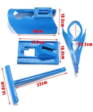 Geardeangloow Sock Aid Slider for Elderly & Disabled - Easy On/Off Pulling Aid - Blue - Buy Online on GoSupps.com